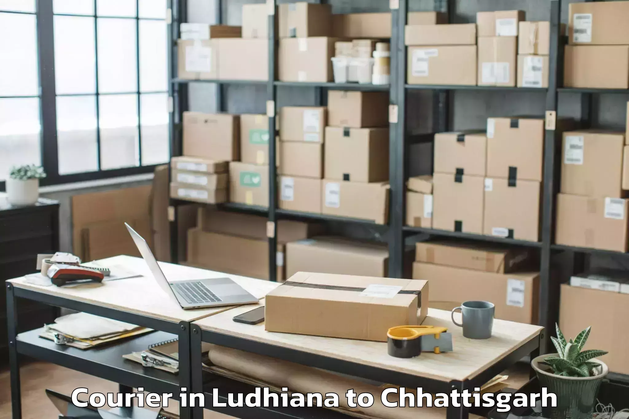 Get Ludhiana to Malkharoda Courier